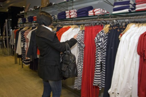 woman buying clothes