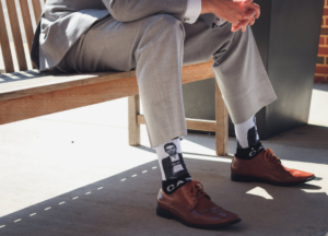 a man sitting on a bench